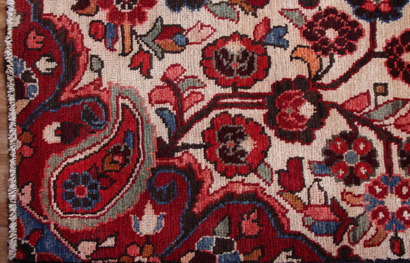 Vintage Hamadan Persian Rug – Ruby Star
