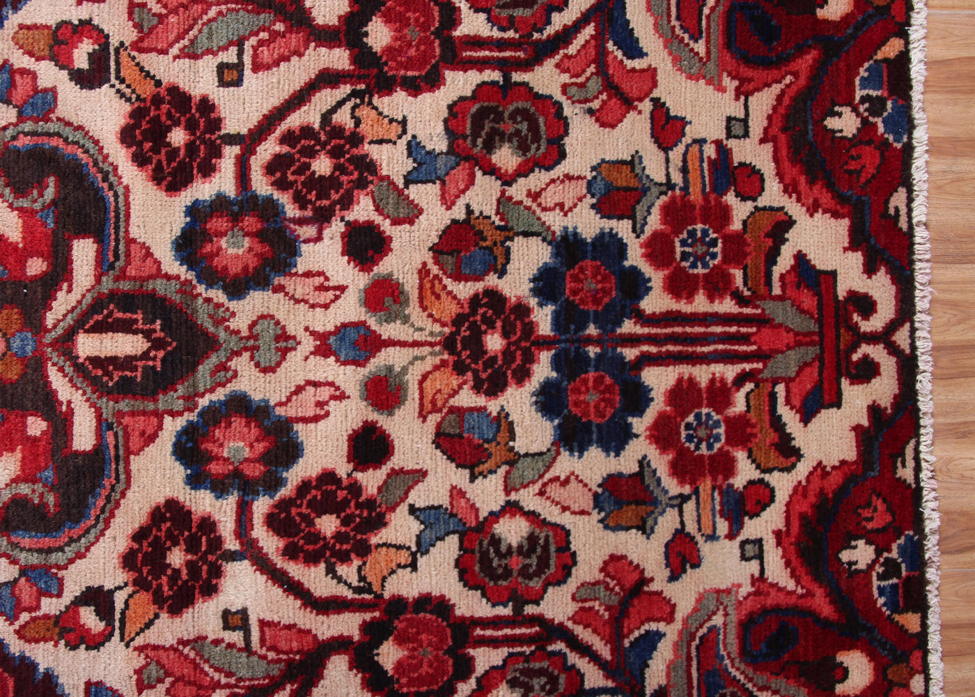 Vintage Hamadan Persian Rug – Ruby Star