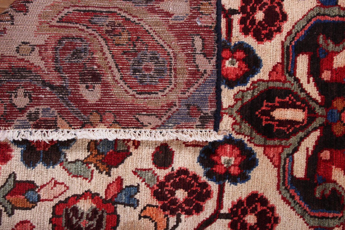 Vintage Hamadan Persian Rug – Ruby Star