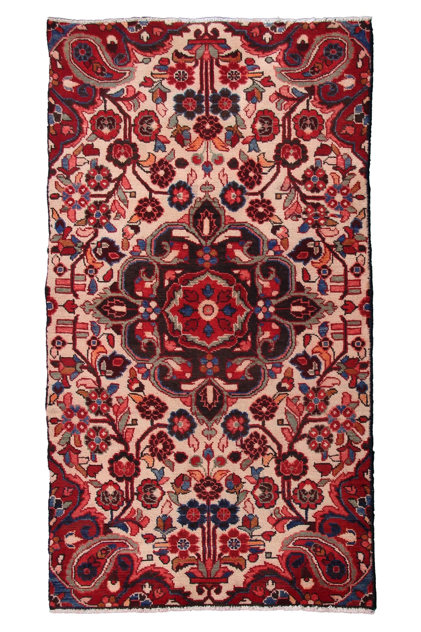 Vintage Hamadan Persian Rug – Ruby Star