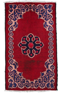 Ferdos Persian Rug, 90 x 150 cm hand knotted wool