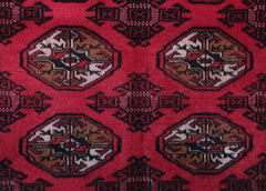 Turkmen Persian Rug, 100 x 142 cm