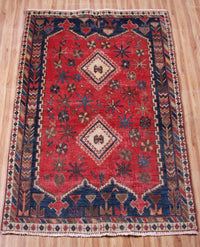 Sirjan Persian Rug, 97 x 150 cm hand knotted vintage wool room view