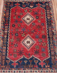 Sirjan Persian Rug, 97 x 150 cm hand knotted vintage wool full rug view