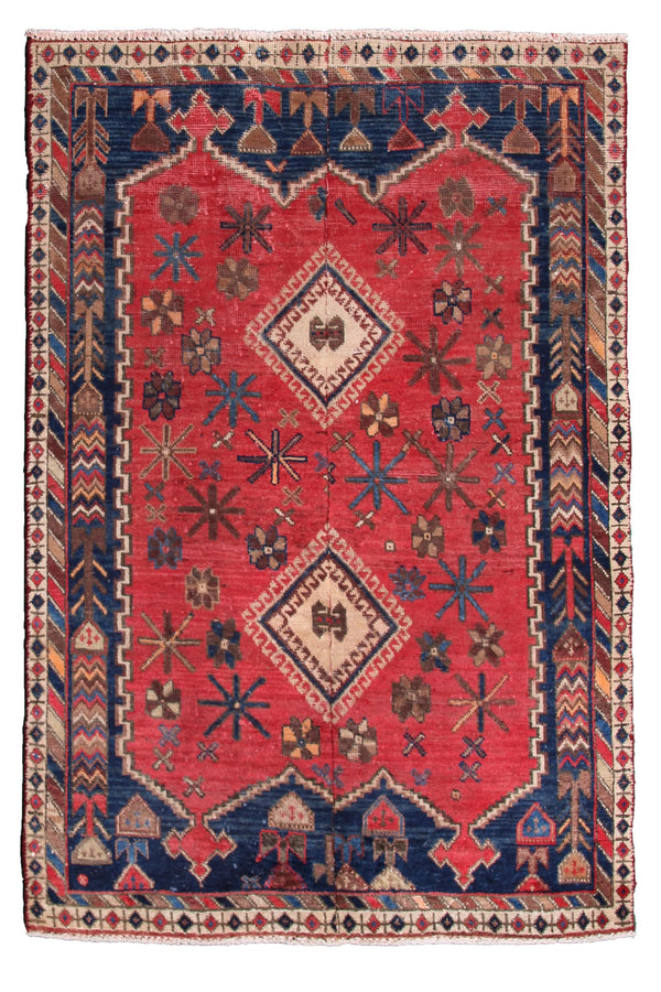 SC-2 Sirjan Persian Rug, 97 x 150 cm hand knotted vintage wool