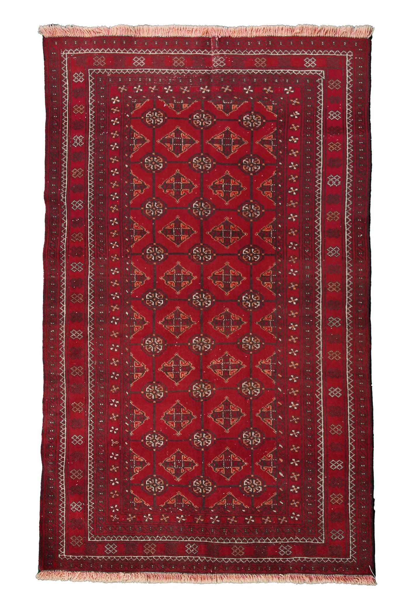 Vintage Baluchi Persian Rug – Crimson Whisper