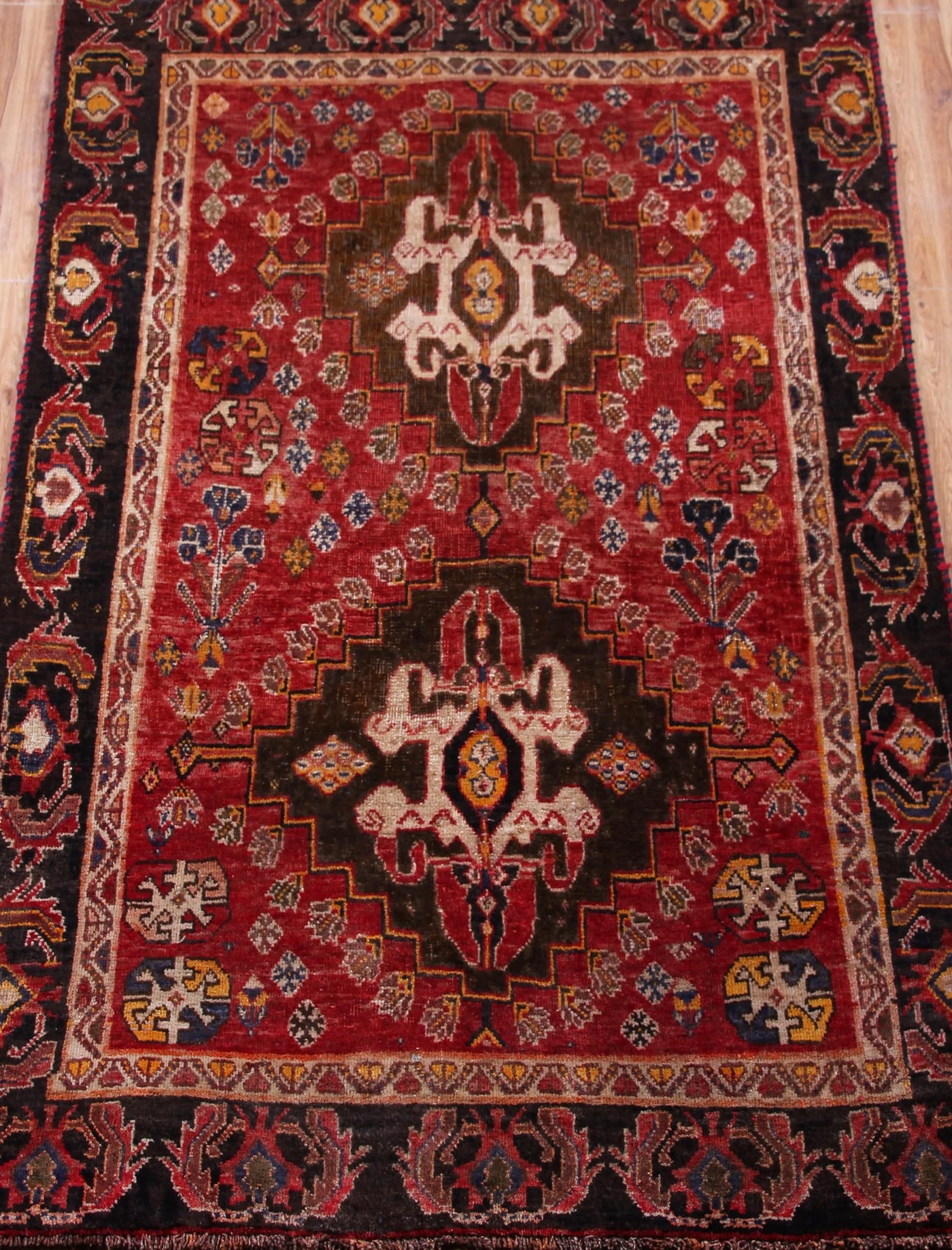 Vintage Shiraz Persian Rug – Shadow Crest