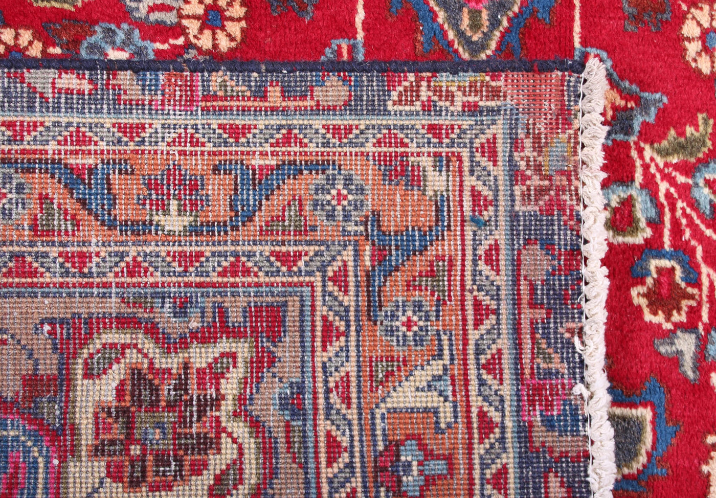 Vintage Sabzevar Persian Rug – Carmine Patina