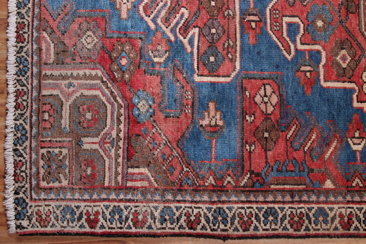 Vintage Bakhtiari Persian Rug – Cobalt Fade