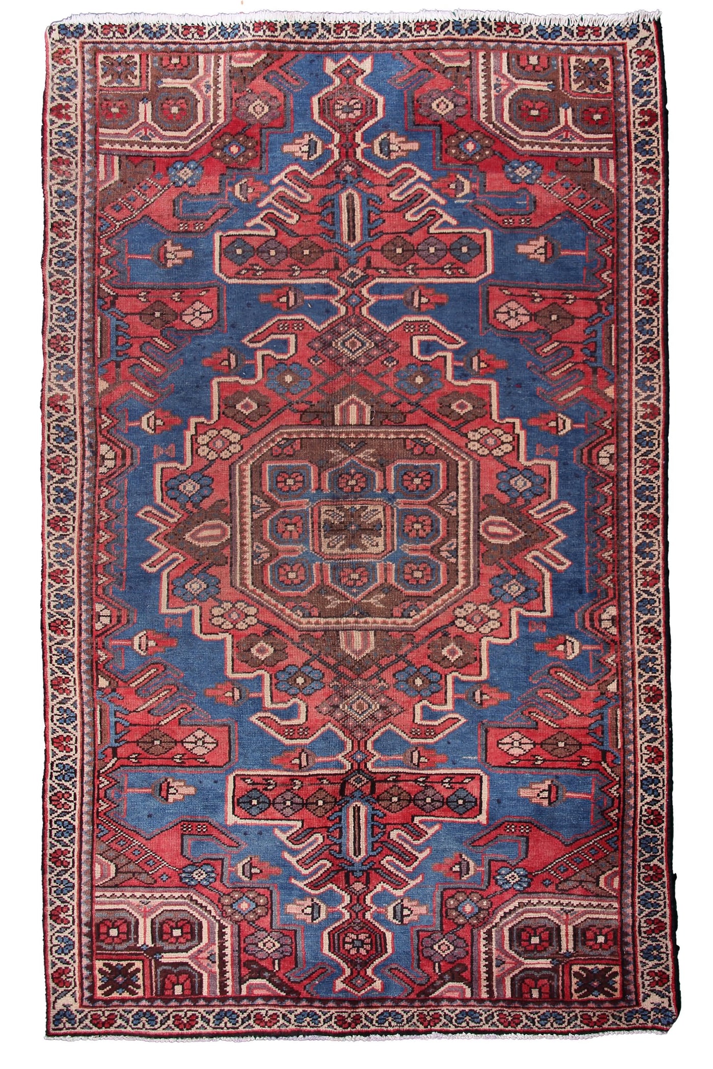 Vintage Bakhtiari Persian Rug – Cobalt Fade