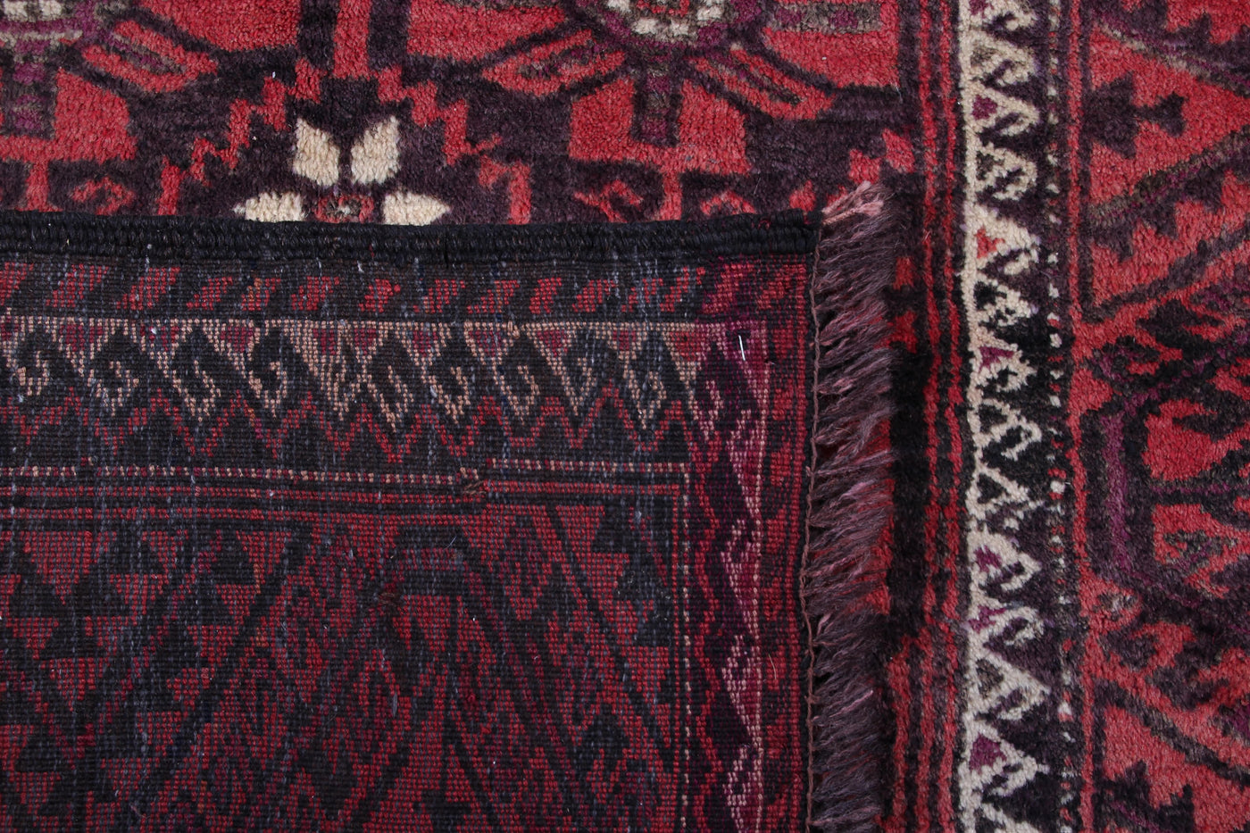 Vintage Baluchi Persian Rug – Crimson Patina