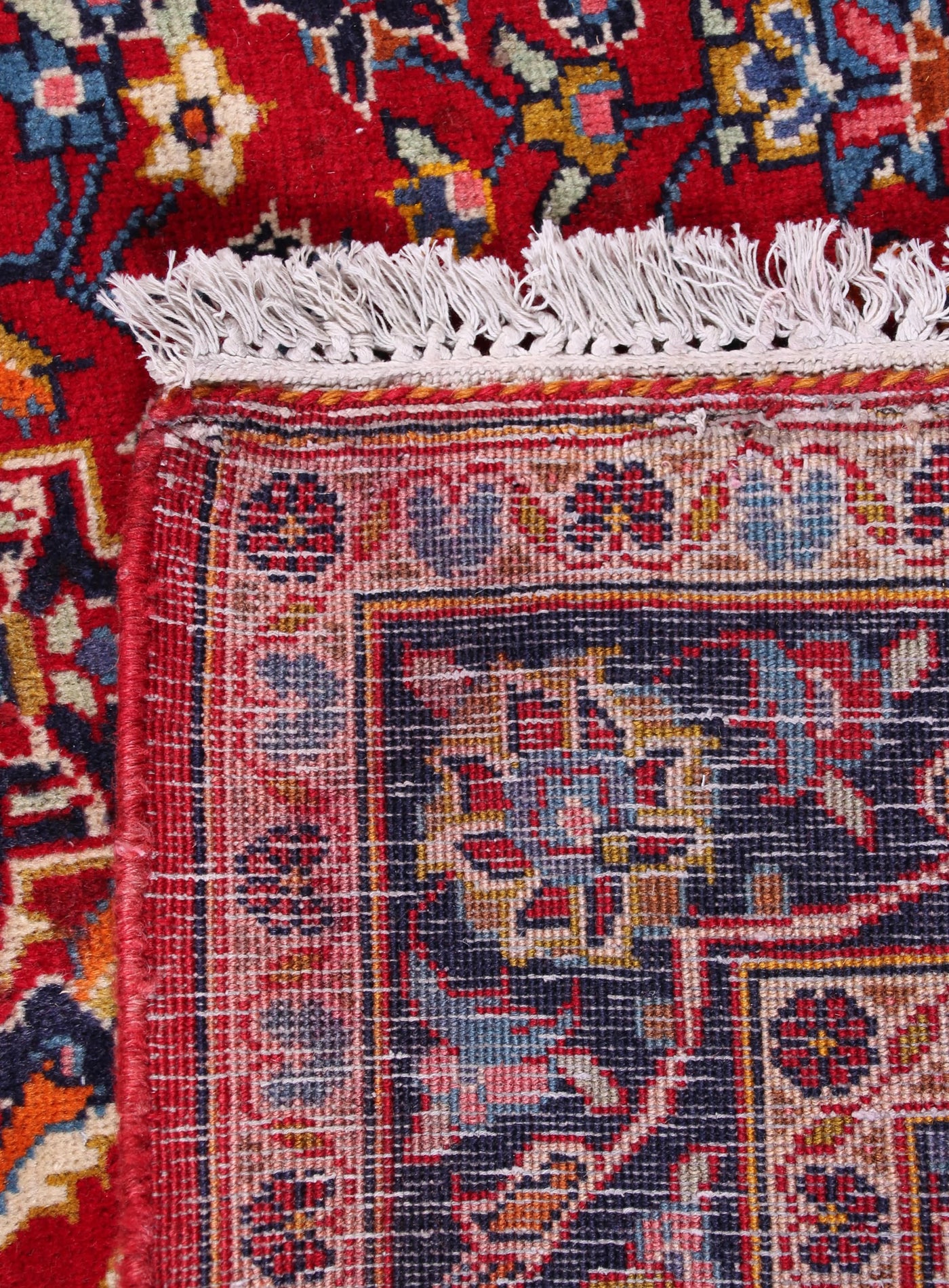 Vintage Kashan Persian Rug – Aqua Relic