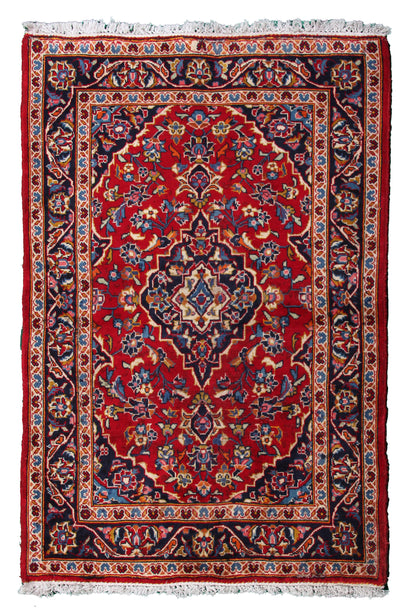 Kashan Persian Rug, 100 X 145 cm