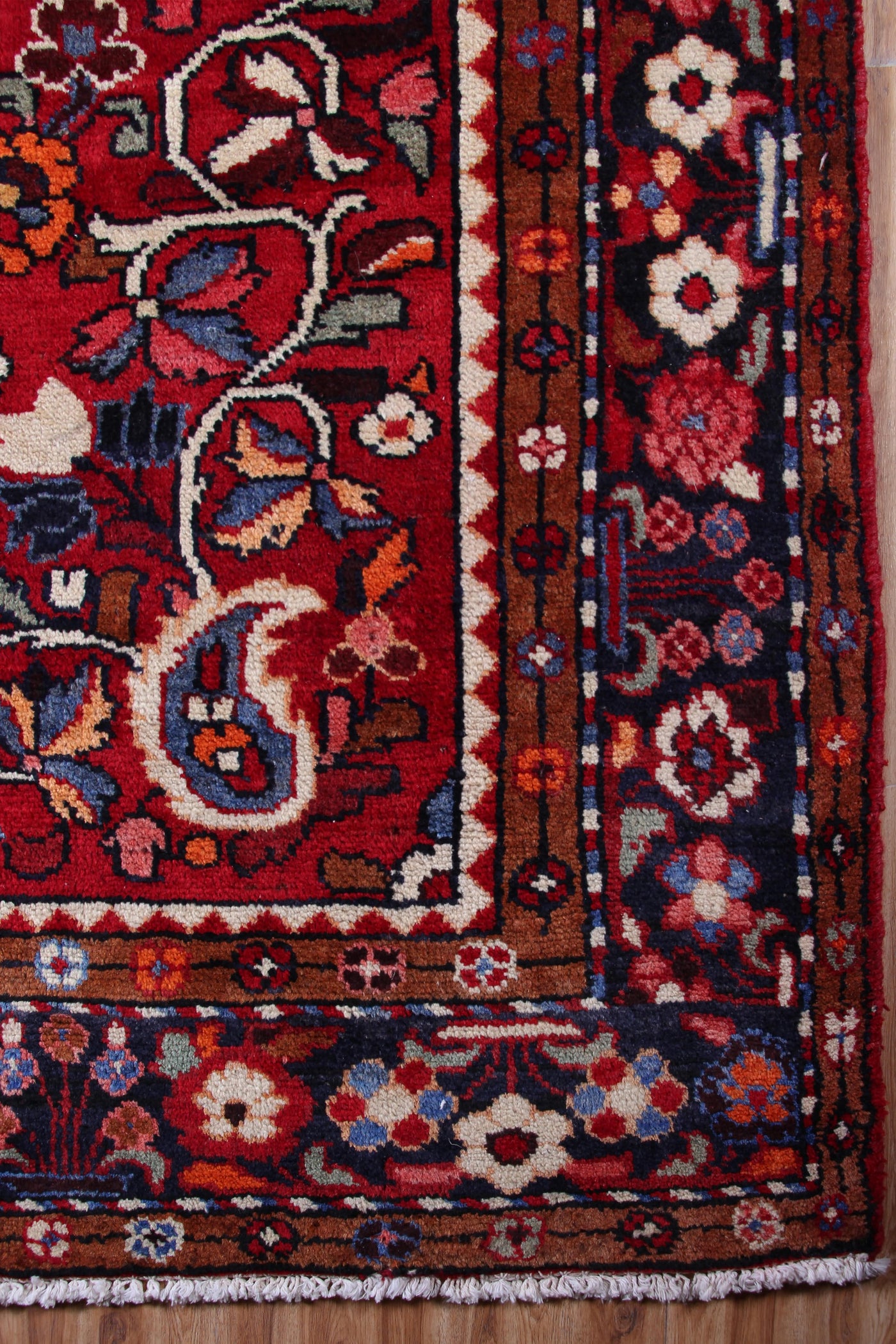 Vintage Hamadan Persian Rug – Ember Drift