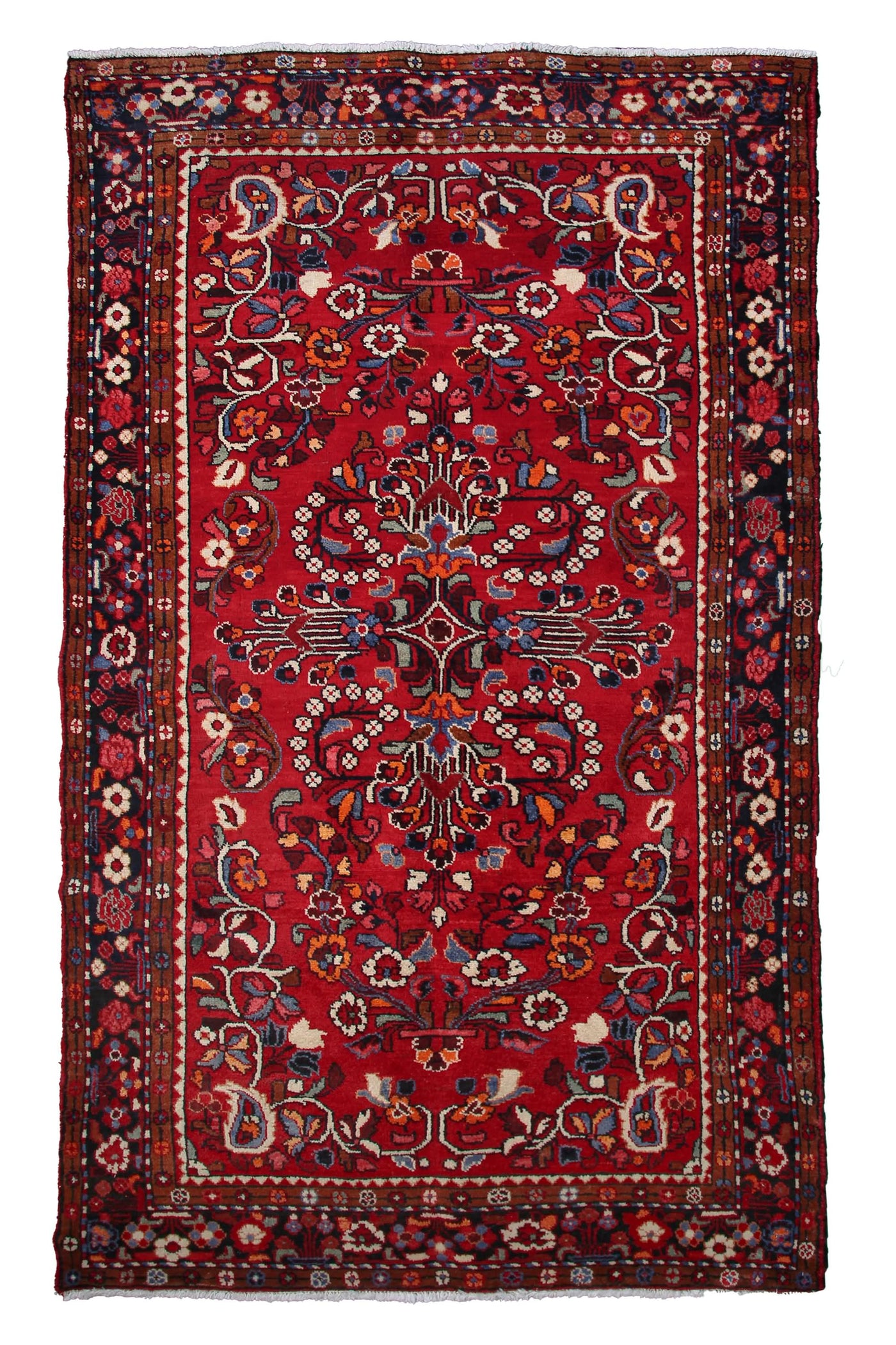 Vintage Hamadan Persian Rug – Ember Drift