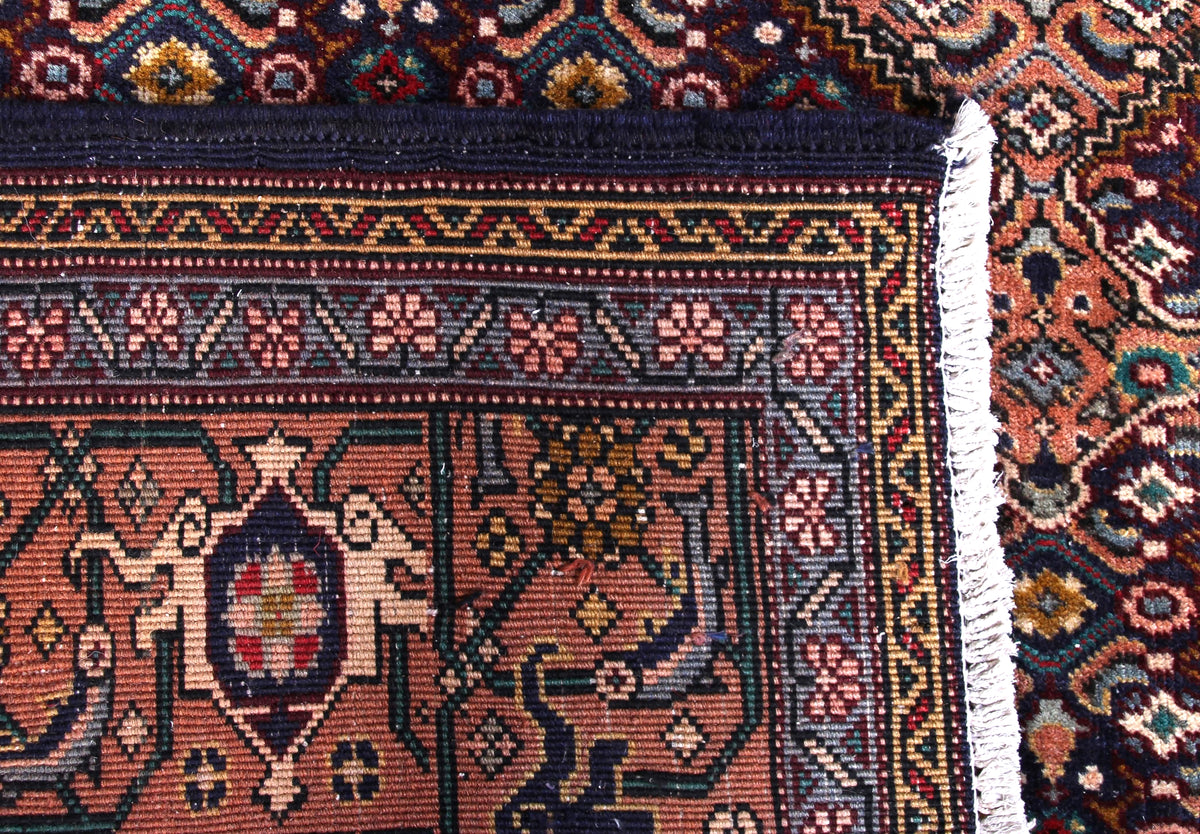 Vintage Ardabil Persian Rug – Rust Medallion