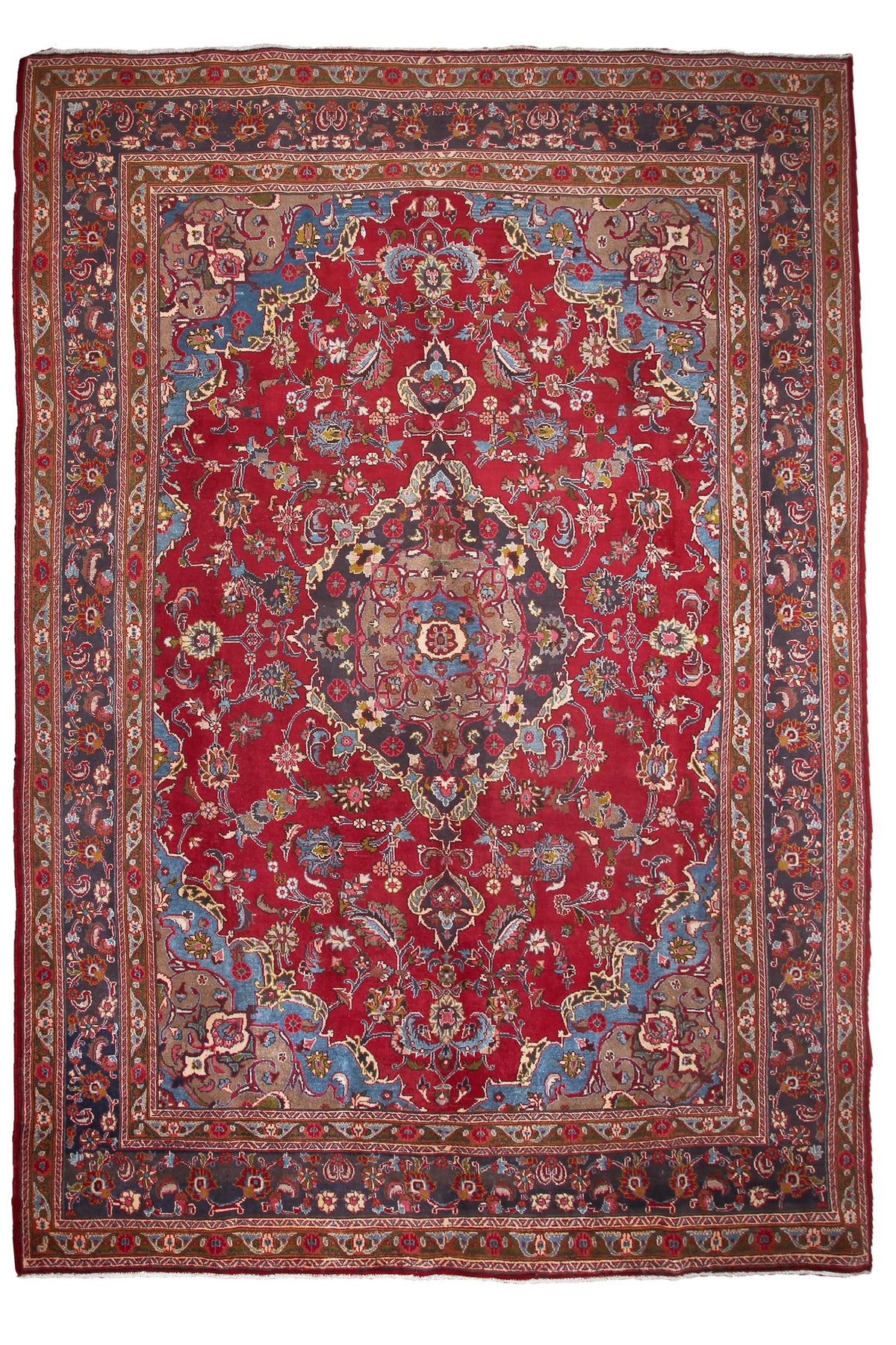 Vintage Sabzevar Persian Rug – Linen Relic