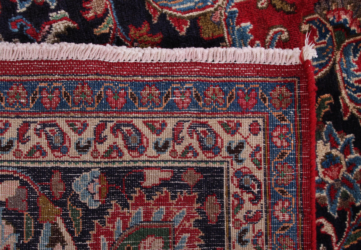 Vintage Mashad Persian Rug – Lagoon Keystone