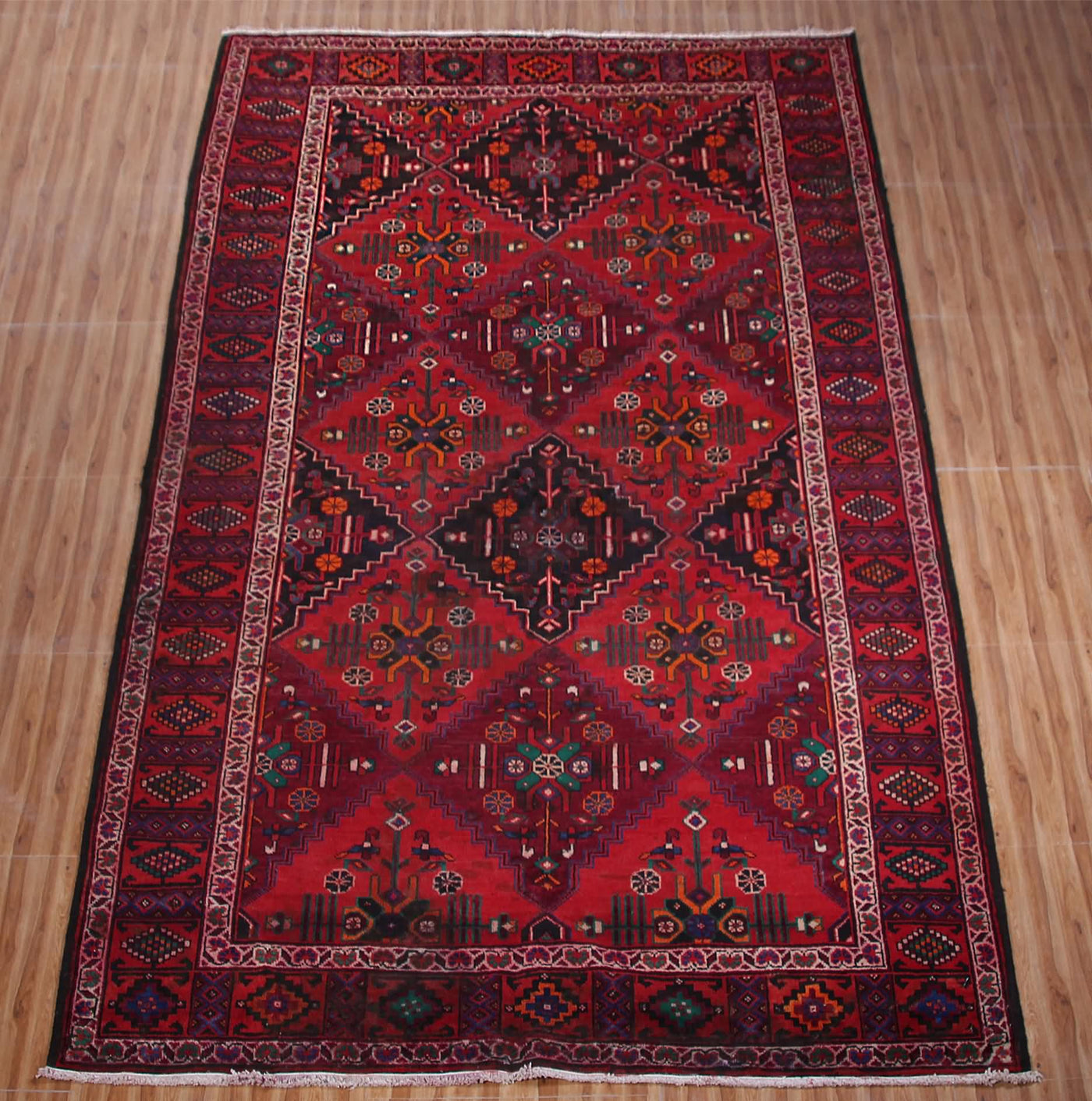 Vintage Baluchi Persian Rug – Obsidian Panel