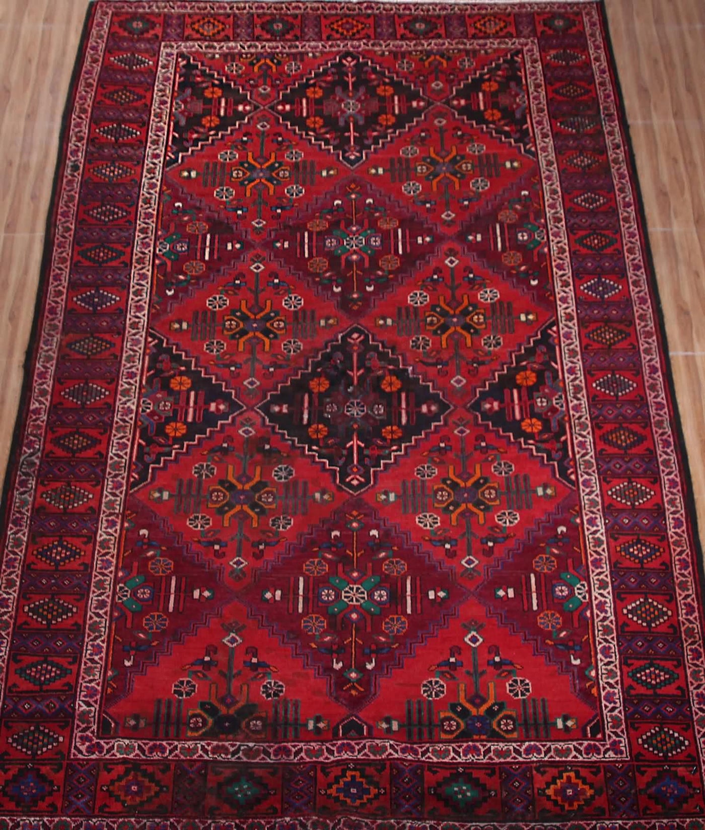 Vintage Baluchi Persian Rug – Obsidian Panel