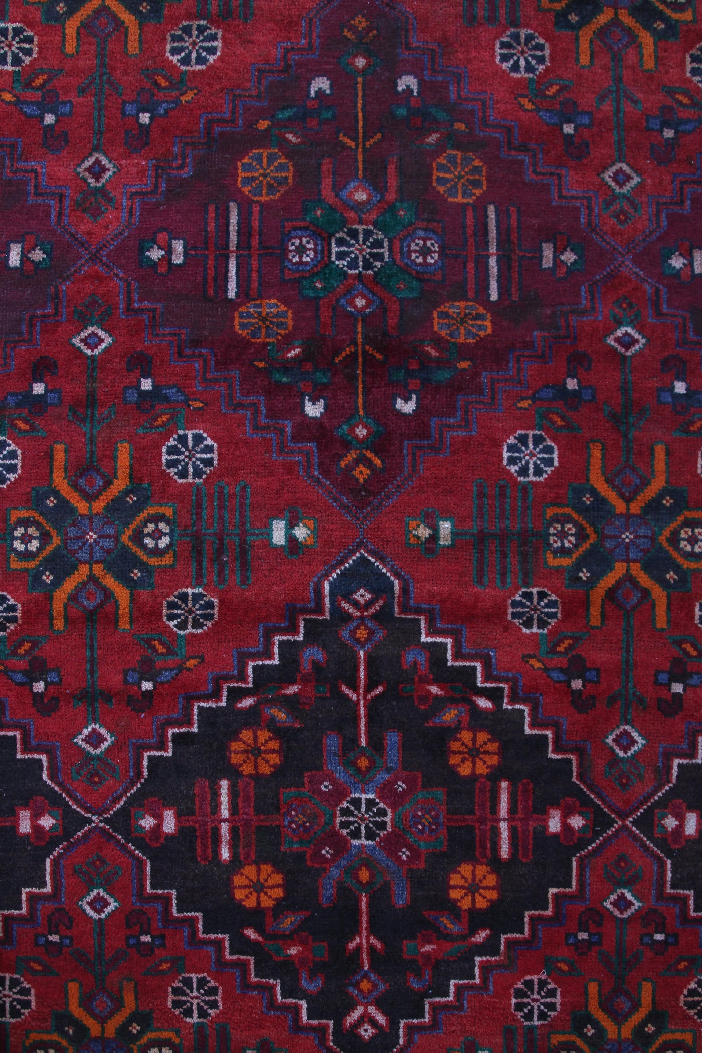 Vintage Baluchi Persian Rug – Obsidian Panel