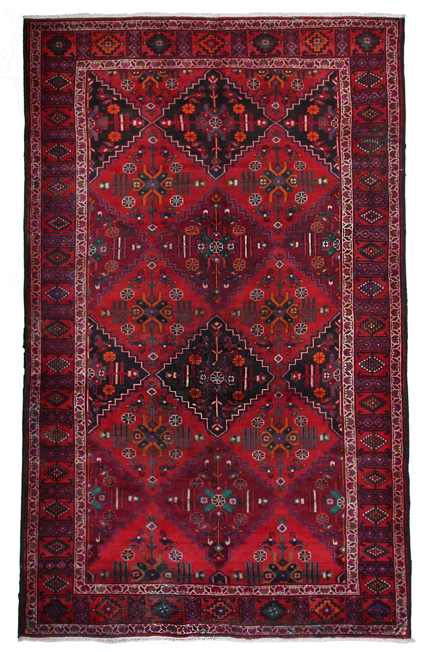 Vintage Baluchi Persian Rug – Obsidian Panel