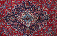 Kashan Persian Rug, 293 X 396 cm medallion detail