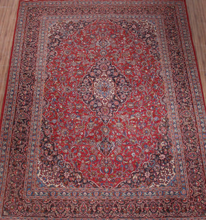 Mashad Persian Rug, 295 x 380 cm full rug view