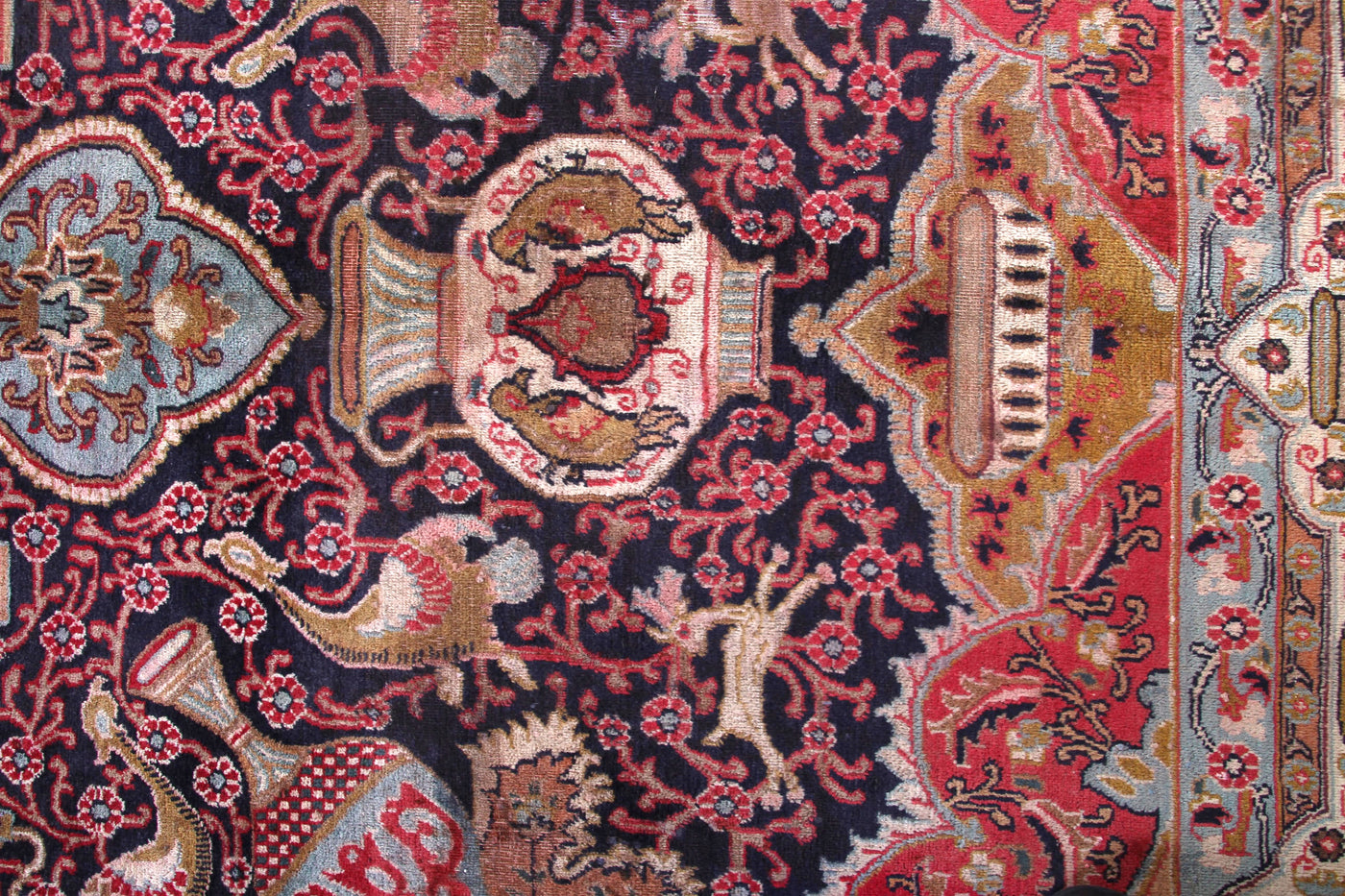 Kashmar Persian rug floral design