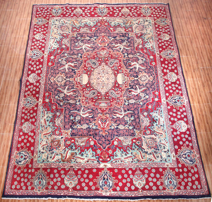 Kashmar Persian Rug – Crimson Herati