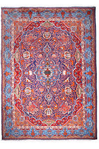 Hand knotted Kashmar Persian rug 297 × 392 cm, vintage wool rug from Iran