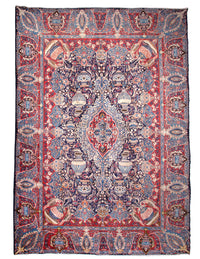 Kashmar Persian Rug, 292 x 380 cm hand knotted vintage wool