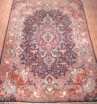Kashmar Persian Rug, 300 x 400 cm hand knotted vintage wool full rug view