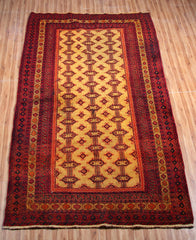Turkmen Persian Rug, 132 x 225 cm