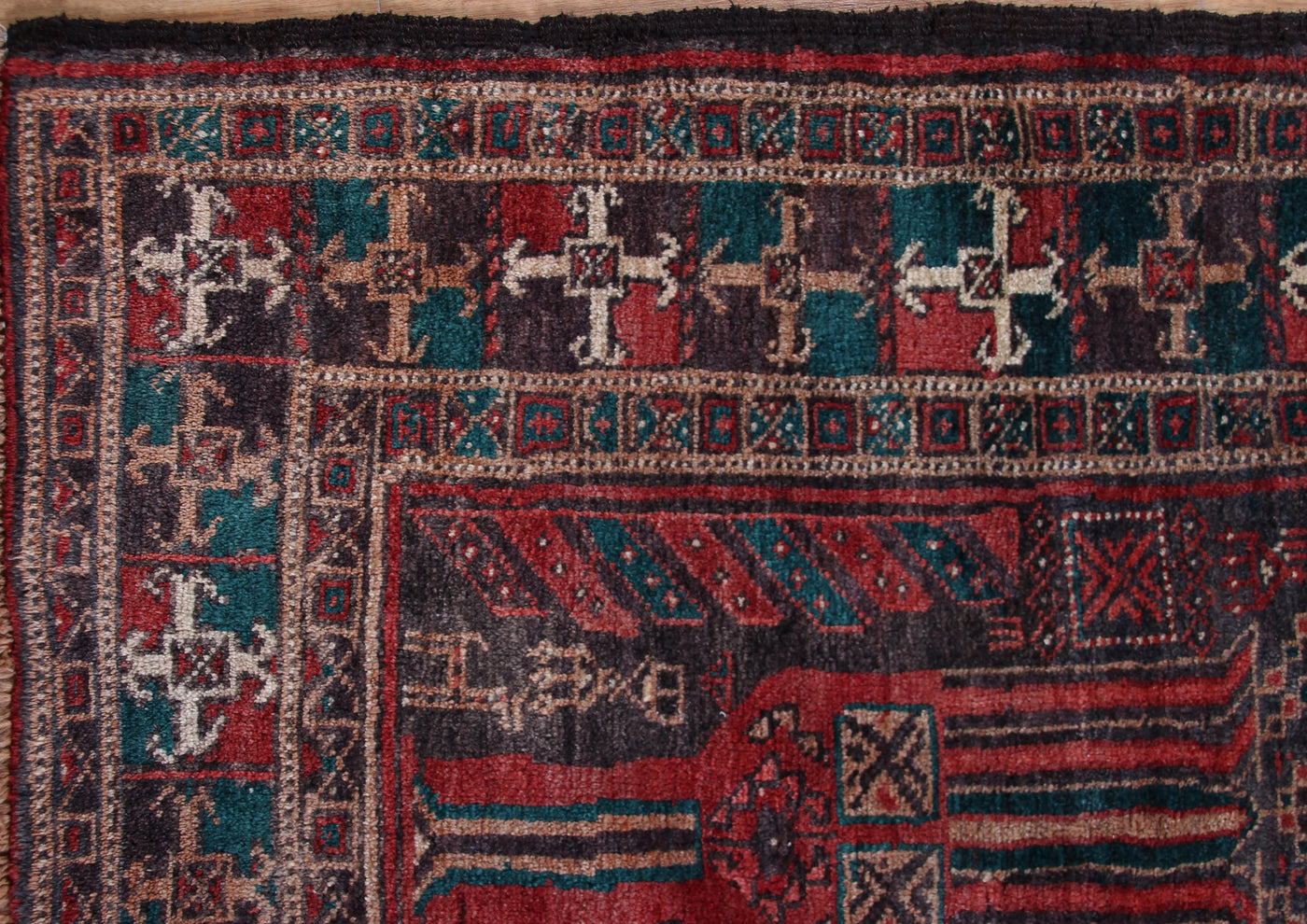Vintage Baluchi Persian Rug – Pomegranate Canopy