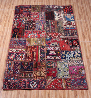 Patchwork Persian Rug, 115 x 175 cm