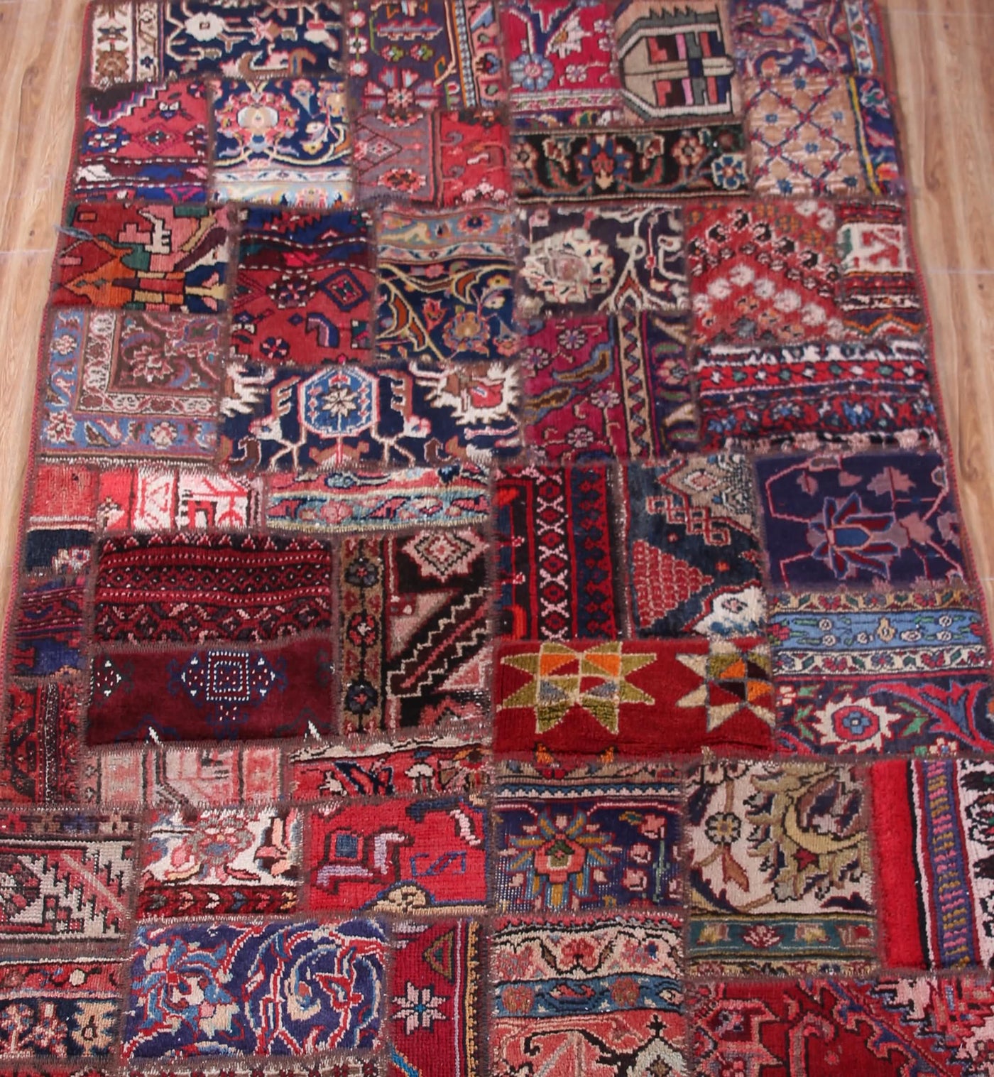 Vintage Patchwork Persian Rug – Sangria Folio