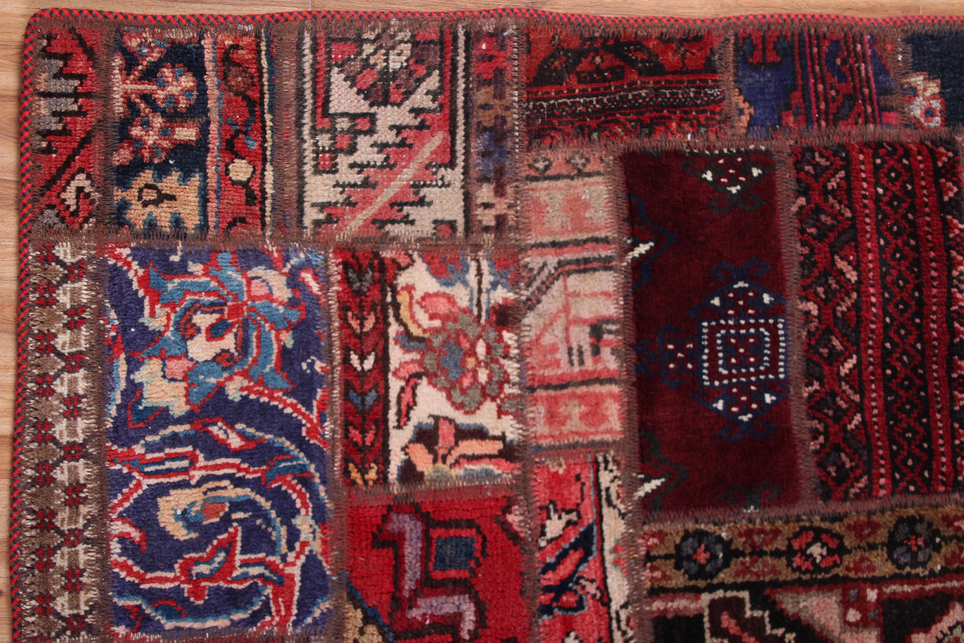 Vintage Patchwork Persian Rug – Sangria Folio