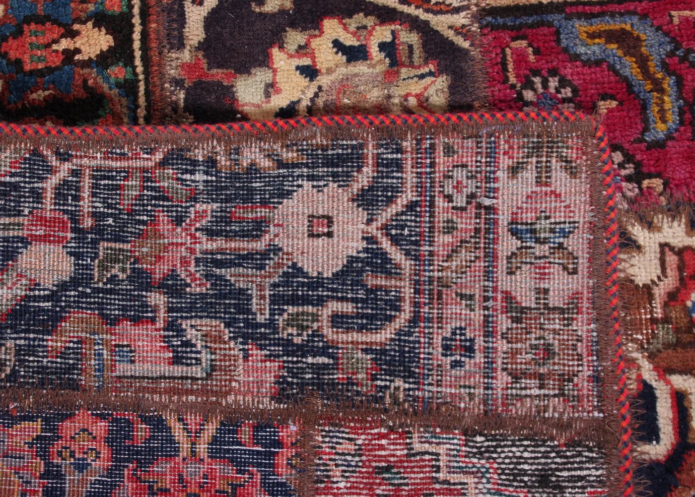 Vintage Patchwork Persian Rug – Sangria Folio