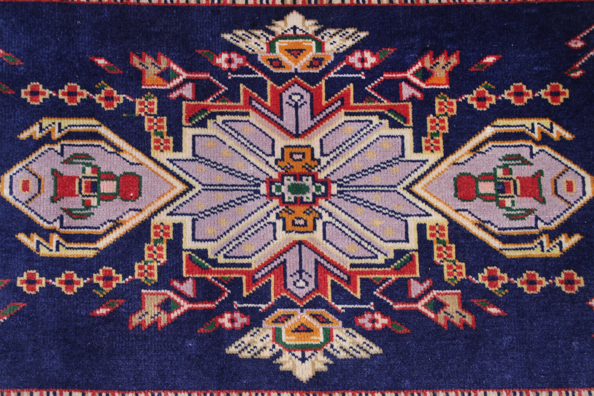 Vintage Kashan Persian Rug – Vermilion Haze