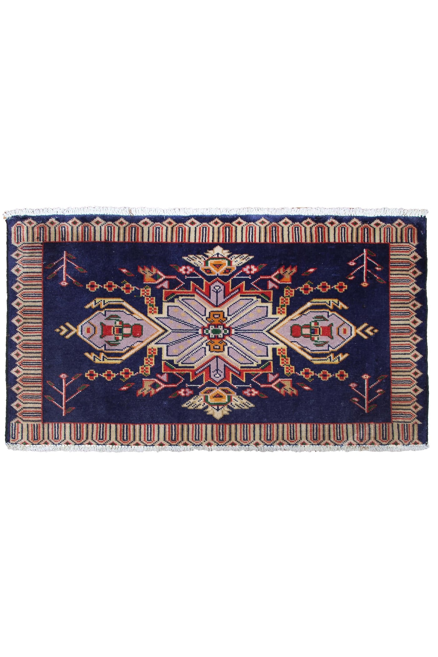 Vintage Kashan Persian Rug – Vermilion Haze