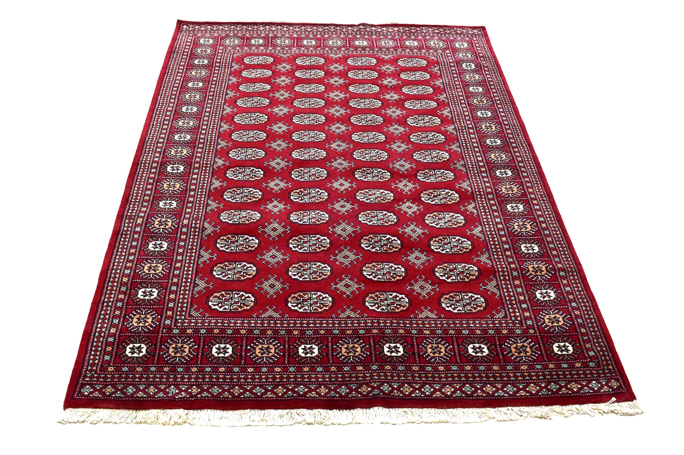 Bukhara Persian Rug – Carmine Lattice