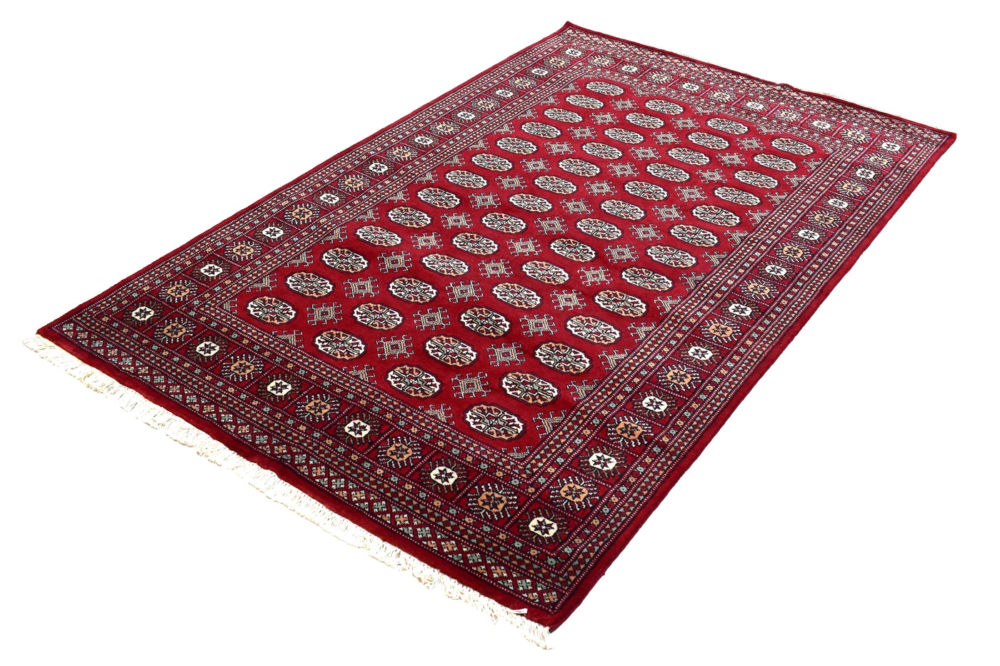 Bukhara Persian Rug – Carmine Lattice