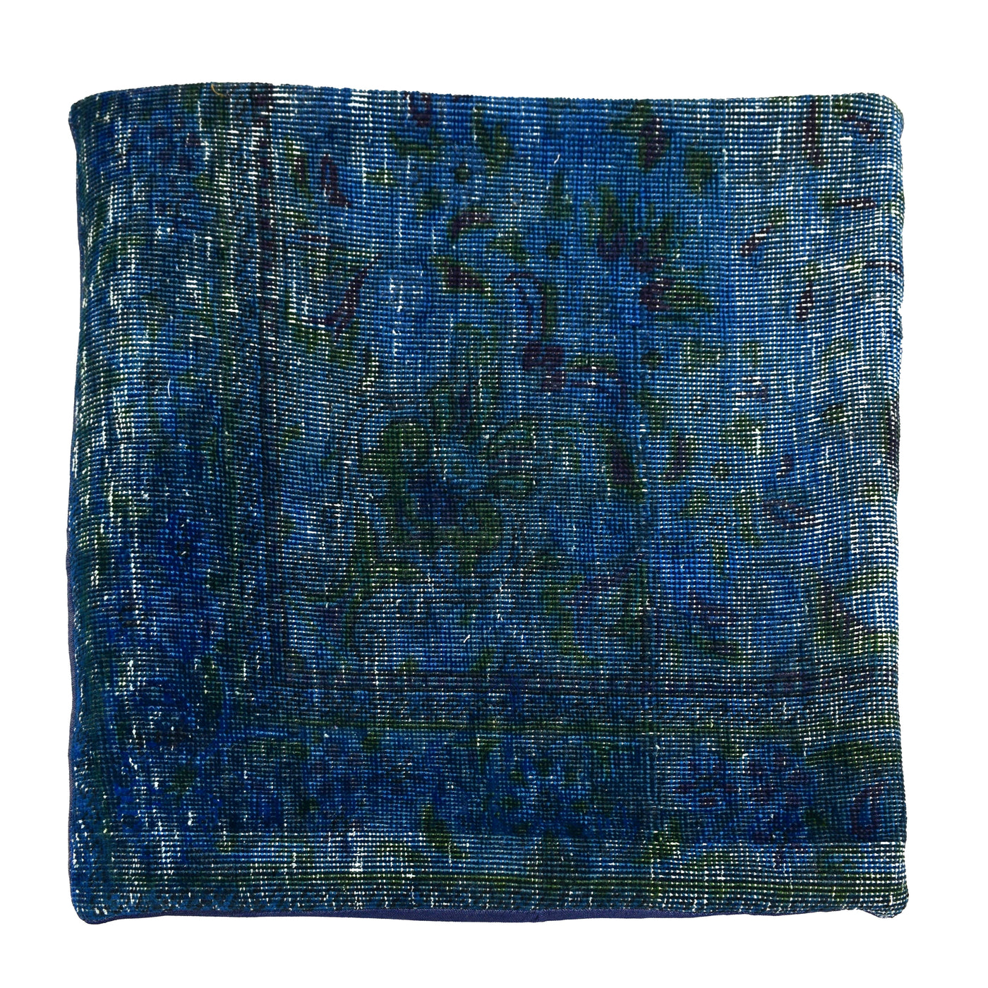 Vintage Over-Dyed Cushion Cover – Sapphire Fade