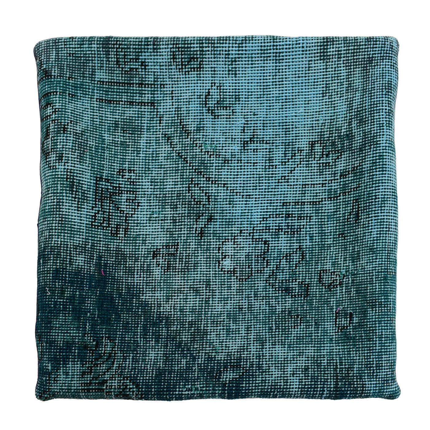 Vintage Over-Dyed Cushion Cover – Cerulean Fade