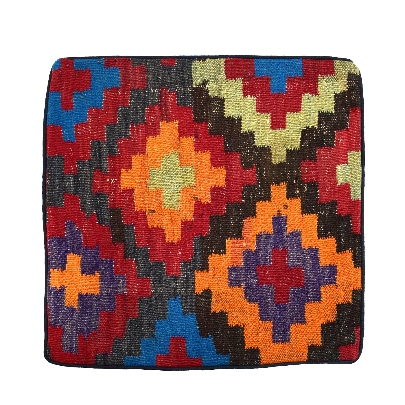 Chobi Kilim Cushion Cover – Coral Mandala