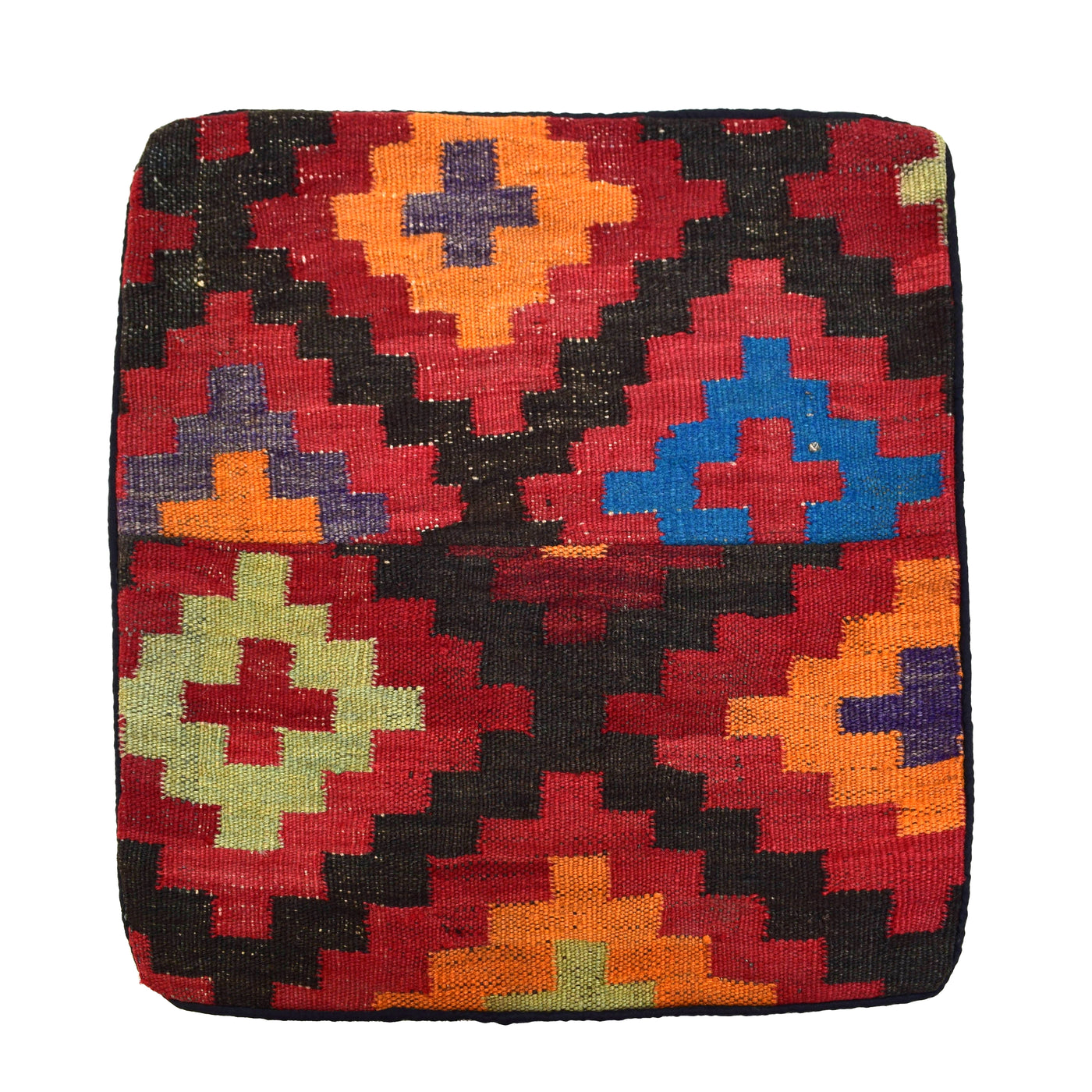 Chobi Kilim Cushion Cover – Coral Stripe