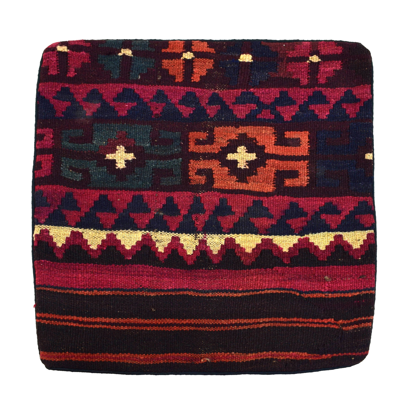 Chobi Kilim Cushion Cover – Azure Cadence