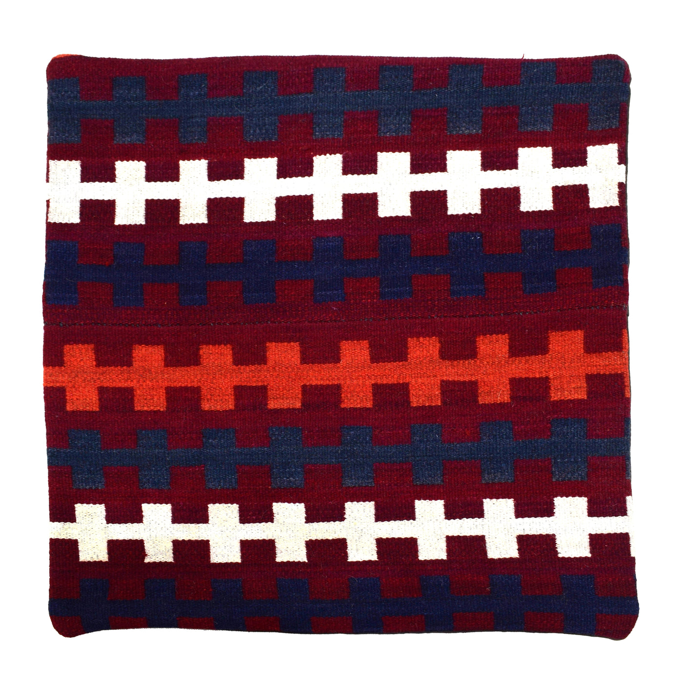 Chobi Kilim Cushion Cover – Persimmon Matrix