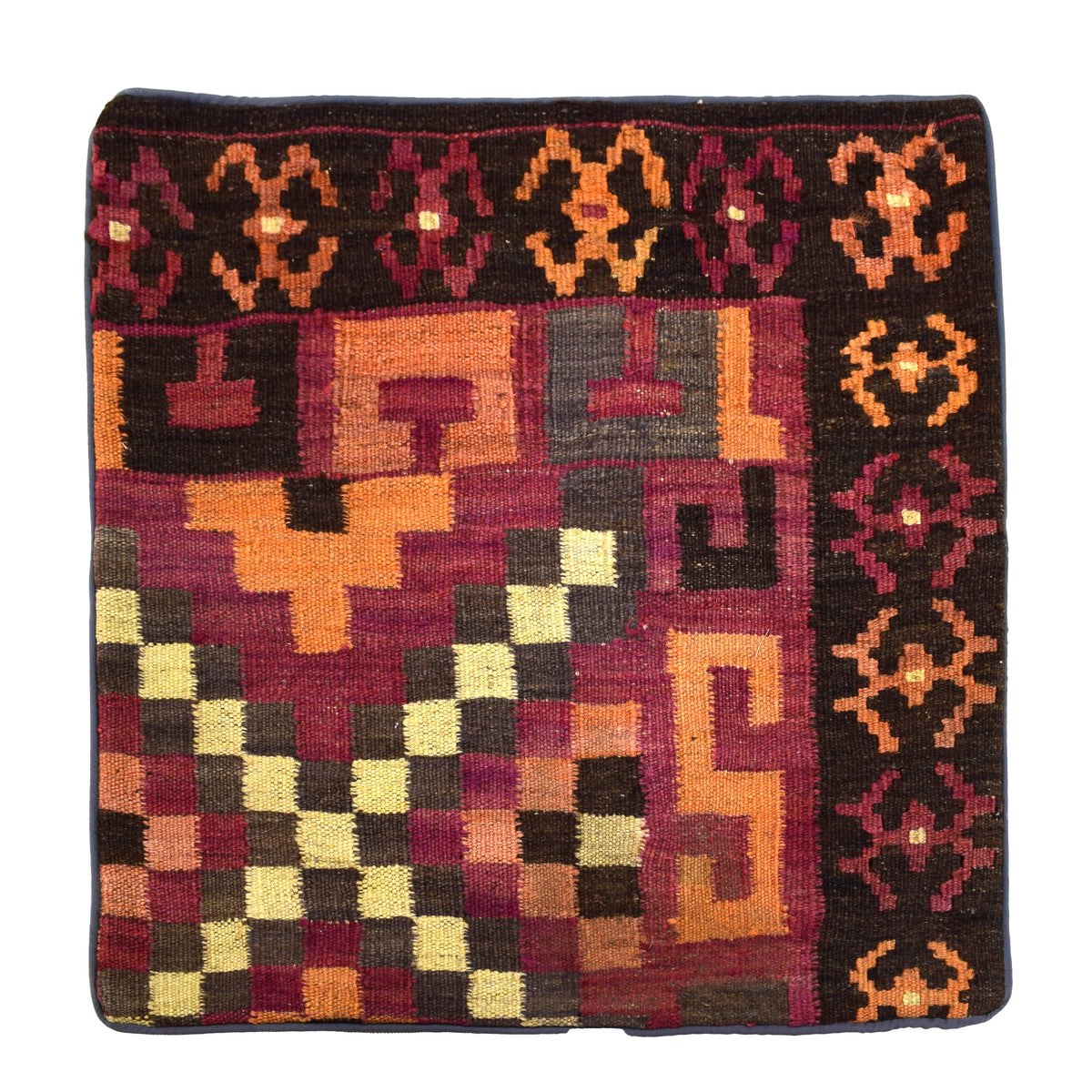 Kilim Cushion Cover – Coral Prism